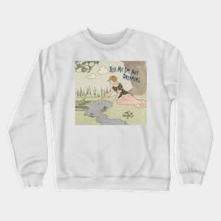 Princess and Frog Nature Illustration Crewneck Sweatshirt